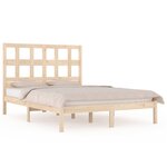 vidaXL Cadre de lit Bois de pin massif 120x200 cm