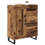 vidaXL Buffet Bois Ancien 69 5 x 34 x 90 cm Bois d'ingénierie et fer