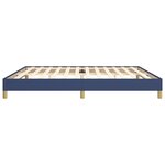 vidaXL Cadre de lit sans matelas bleu 200x200 cm tissu