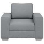 vidaXL Canapé avec coussin Gris clair 100 x 77 x 82 cm tissu