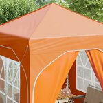vidaXL Tente de fête pop-up 192 x 192 x 245 cm Orange