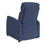 vidaXL Fauteuil inclinable Bleu Tissu