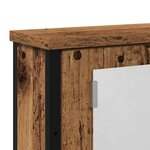 vidaXL Armoire à miroir de salle de bain vieux bois bois d'ingénierie