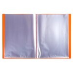 Protège-documents En Polypropylène 5/10e Opak Pochettes Cristal 80 Vues - A4 - Orange - Exacompta
