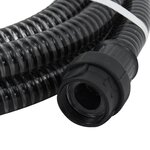 Vidaxl tuyau d'aspiration avec raccords en pvc 4 m 22 mm noir
