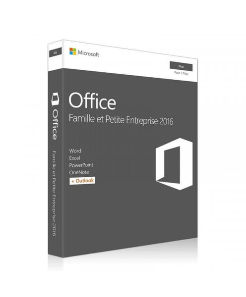 Microsoft Office 2016 Famille et Petite Entreprise pour Mac (clé "bind") - Licence à télécharger