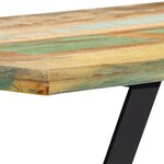 Banquette pouf tabouret meuble banc 110 cm bois de récupération massif 3002245