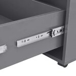 vidaXL Table basse Gris brillant 100x100x35 cm