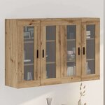 vidaXL Armoires Murailles 2 Pièces chêne artisanal 69 5 x 34 x 90 cm