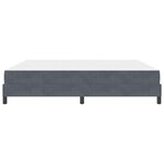 vidaXL Lit boxspring avec matelas Gris foncé 200 x 210 cm Velours