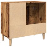 vidaXL Armoire lavabo vieux bois 65x33x60 cm bois d'ingénierie