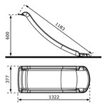 AXI Toboggan SKY120 citron Vert 118 cm