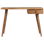 vidaXL Table à écrire Bois d'acacia massif 110 x 50 x 76 cm
