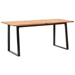 vidaXL Mobilier d'extérieur 9 Pièces résine tressée et bois d'acacia gris