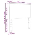 vidaXL Tête de lit Blanc brillant 100 cm Bois d'ingénierie