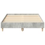 vidaXL Cadre de lit sans matelas gris béton 135x190 cm bois ingénierie