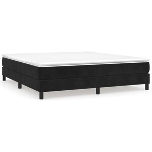 vidaXL Cadre de lit sans matelas noir 180x200 cm velours