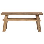 vidaXL banc Naturel 100 x 29 x 43 5 cm Bois de teck massif