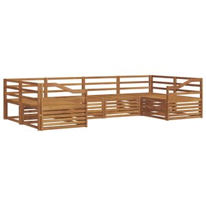 vidaXL Ensemble de canapés d'extérieur 6 pc Naturel