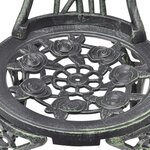 vidaXL Chaises de bistro lot de 2 Aluminium coulé Vert