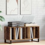 vidaXL Meuble à vinyles Bois ancien 100 x 38 x 48 cm Bois d'ingénierie