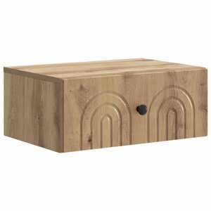 vidaXL Cabinet de chevet mural Chêne artisanal 49 x 34 5 x 20 cm
