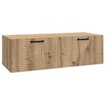 vidaXL Meuble TV mural 98 x 41 x 30 cm Chêne artisanal
