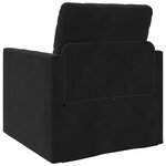 vidaXL Sofa Lit 2-en-1 Noir 74x77x81 cm Velours