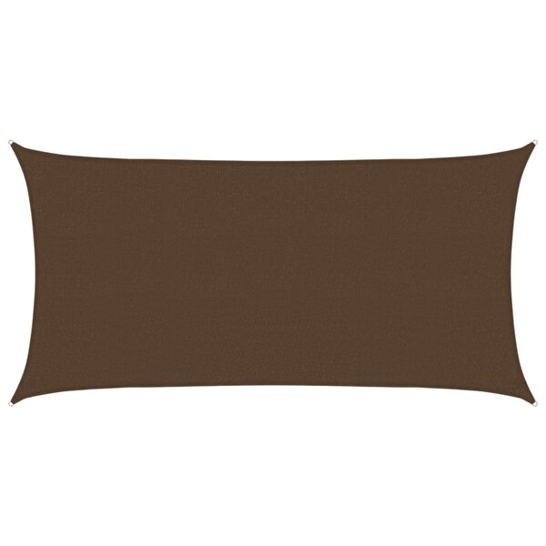 vidaXL Voile d'ombrage 160 g/m² Marron 2 5x4 5 m PEHD