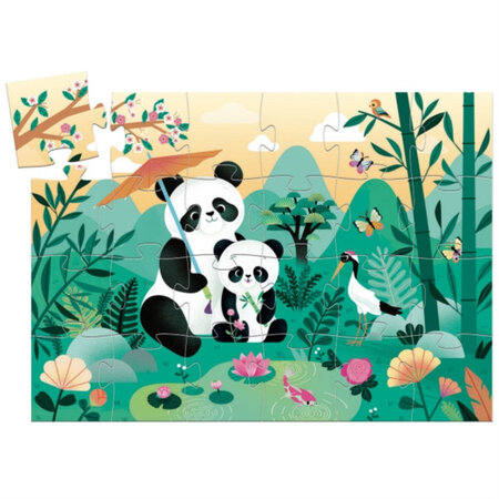 Puzzle silhouette 24 pieces Leo le panda