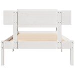 vidaXL Cadre de lit sans matelas blanc 100x200 cm bois de pin massif
