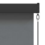 vidaXL Store enrouleur Gris clair 120 x 250 cm Tissu et Aluminium