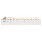 vidaXL Cadre de lit avec tiroirs sans matelas blanc 120x200 cm