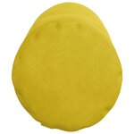 vidaXL Coussins d'accent 2 Pièces Jaune Ø 25 x 70 cm