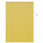 vidaXL Stores et Occultants avec des rideaux Jaune 100 x 160 cm Bambou