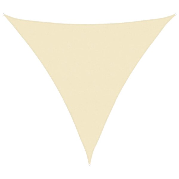 vidaXL Voile d'ombrage 160 g/m² Crème 6x6x6 m PEHD