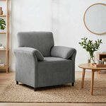 vidaXL Canapé 1 place Gris foncé 88 x 83 x 95 cm Velours