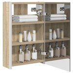 vidaXL Armoire Miroir de Salle de Bain Chêne Sonoma 33 x 11 5 x 50 cm