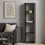 Bibliothèque Loni 160 x 40 cm - gris  étagère ouverte