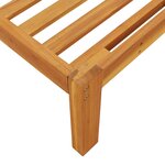 vidaXL Canapés centraux palette de jardin et coussins 2Pièces bois acacia