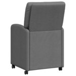 vidaXL Chaises de salle à manger 2 Pièces Gris foncé 57 x 67 x 95 cm