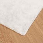 vidaXL Tapis en Fourrure Synthétique de Lapin Olite Crème 80 x 250 cm