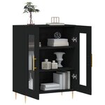 vidaXL Buffet noir 69 5x34x90 cm bois d'ingénierie