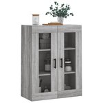 vidaXL Armoire murale sonoma gris 69 5x34x90 cm