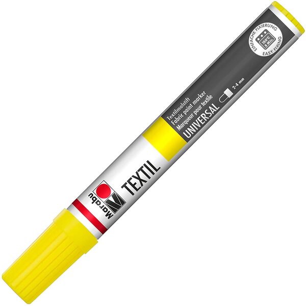 Marqueur 'textil painter' tracé 2-4 mm citron marabu
