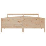 vidaXL Cadre de lit sans matelas 200x200 cm bois massif de pin