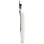 vidaXL Tête de lit suspendue Avec lumière LED Blanc Simili cuir