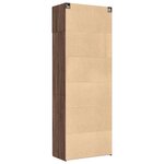 vidaXL Armoire de rangement chêne brun 80x42 5x225cm bois d'ingénierie
