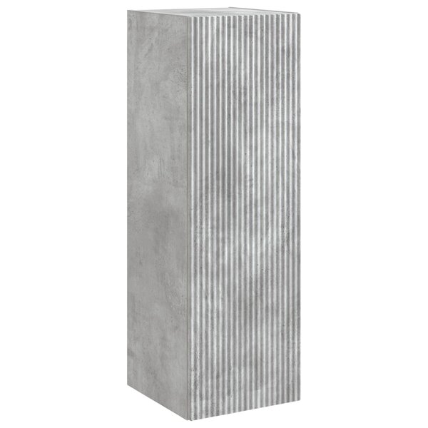 vidaXL Cabinet de Salle de Bain Mural Gris béton 33 x 34 5 x 60 cm
