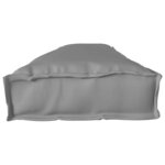 vidaXL Coussin de palette Gris 200 x 40 x 8 cm Tissu Oxford